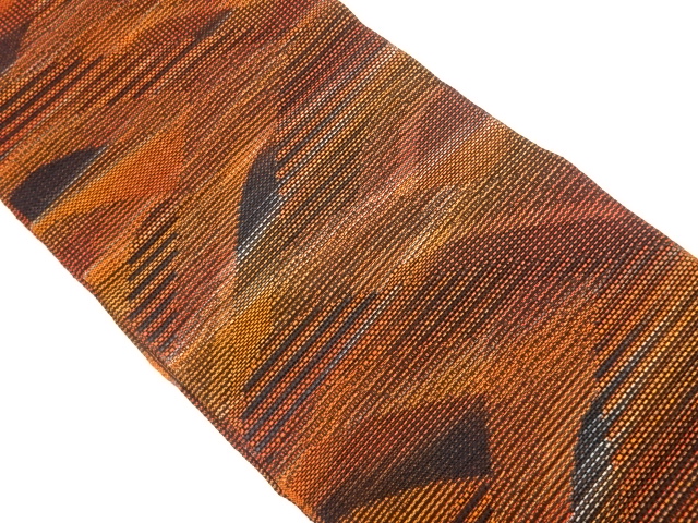 抽象模様織出し夏用名古屋帯